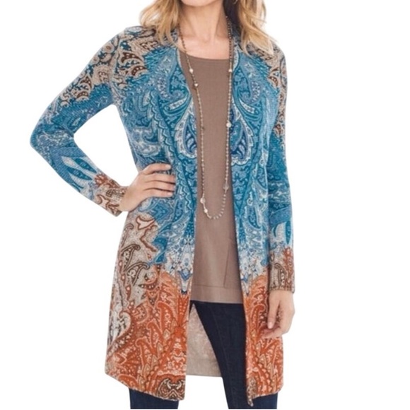 Chico's Sweaters - Chico’s cool-warm mixed‎ cardigan